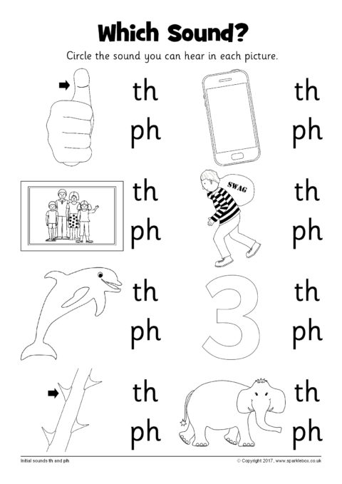 Which Sound  Worksheet â Th And Ph (sb12237)